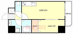 maison PREMIER6 1LDKの間取図画像