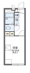 レオパレスGLANZOBER 1Kの間取図画像