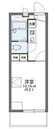 レオパレスクレール猪名寺 1Kの間取図画像