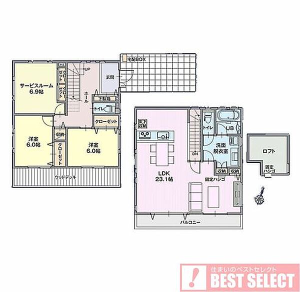 間取りを拡大表示