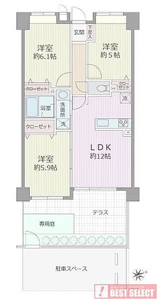 間取りを拡大表示