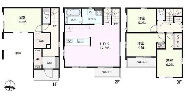 間取りを拡大表示