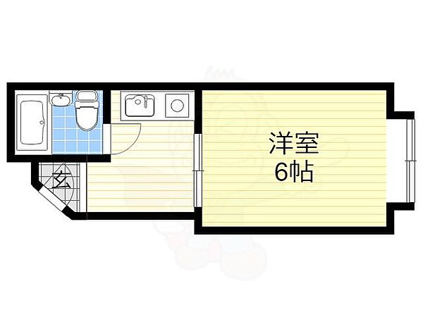 OLA COURT NISHITANABE ｜大阪府大阪市阿倍野区阪南町５丁目(賃貸マンション1K・3階・16.00㎡)の写真 その2