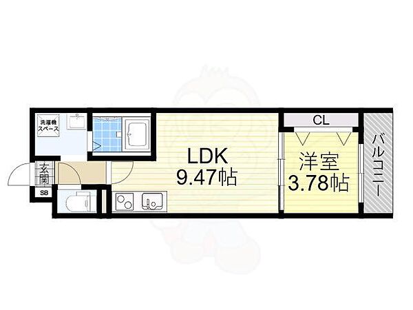 大阪府大阪市阿倍野区長池町(賃貸マンション1LDK・1階・31.65㎡)の写真 その2