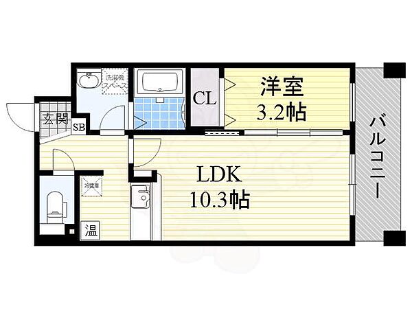 サンタ　プリマヴェーラ　ドゥーエ ｜大阪府大阪市阿倍野区阪南町２丁目(賃貸マンション1LDK・4階・33.10㎡)の写真 その2