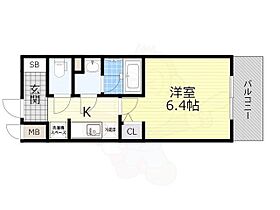 大阪府大阪市生野区巽中１丁目（賃貸マンション1K・4階・23.25㎡） その2