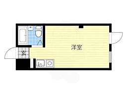 アンビション三和 ワンルームの間取図画像