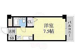 ハイム23 ワンルームの間取図画像