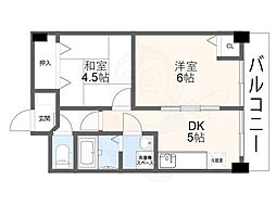 タメキマンション3 2DKの間取図画像