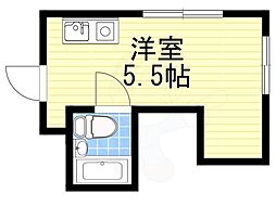ラパンジール天王寺 ワンルームの間取図画像