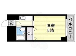 ラヴェール城山 ワンルームの間取図画像