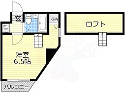 アーバンコートダイドー 1Kの間取図画像