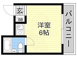COOPABBEY ワンルームの間取図画像