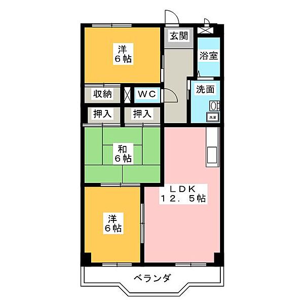 ソジュール ｜愛知県名古屋市天白区笹原町(賃貸マンション3LDK・4階・68.04㎡)の写真 その2