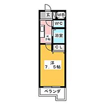 エスポアール野並  ｜ 愛知県名古屋市天白区野並３丁目（賃貸マンション1K・4階・24.78㎡） その2