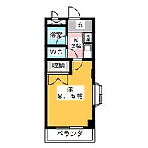 コーポノリクラＢ棟  ｜ 愛知県名古屋市緑区乗鞍２丁目（賃貸マンション1K・2階・24.90㎡） その2