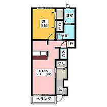 フォルテシモ　ｆ  ｜ 愛知県名古屋市緑区徳重３丁目（賃貸アパート1LDK・1階・44.18㎡） その2