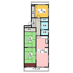 シティ・ライフ島田 3LDKの間取図画像