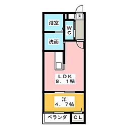 Refino野並 1LDKの間取図画像