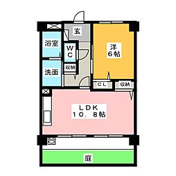 CENTRALFERS 1LDKの間取図画像