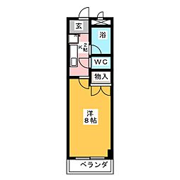 アーバン・エル 1Kの間取図画像