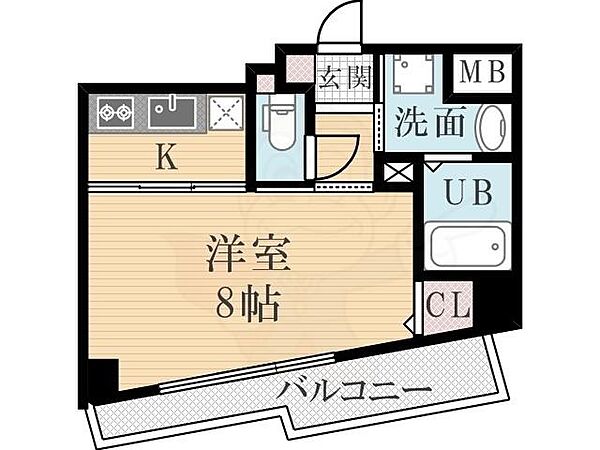 アベニュー甲子園口 ｜兵庫県西宮市二見町(賃貸マンション1K・4階・23.20㎡)の写真 その2