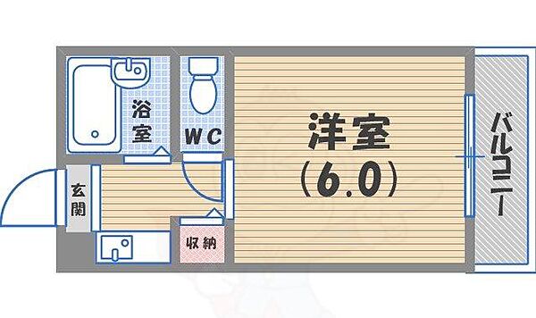 キングガーデン ｜兵庫県西宮市青木町(賃貸マンション1K・1階・18.30㎡)の写真 その2