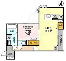 ボヌール イースト  ｜ 兵庫県西宮市高木西町14番8号（賃貸アパート1LDK・3階・54.00㎡） その2