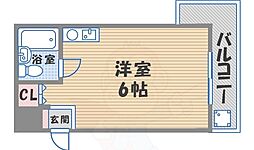 モンシャンブル本山 ワンルームの間取図画像