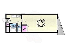 PROSPERPLACE 1Kの間取図画像