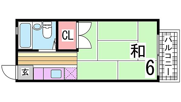 Leeハイム ｜兵庫県神戸市垂水区平磯３丁目(賃貸アパート1R・2階・17.98㎡)の写真 その2