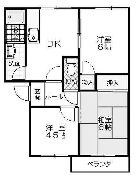 ドミール北舞子 ｜兵庫県神戸市垂水区北舞子４丁目(賃貸アパート3DK・2階・50.00㎡)の写真 その2