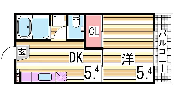兵庫県神戸市垂水区本多聞１丁目(賃貸アパート1DK・2階・21.00㎡)の写真 その2