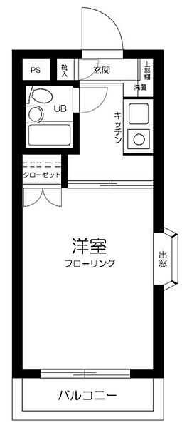 ハイタウン目黒第2 ｜東京都品川区西五反田5丁目(賃貸マンション1K・5階・16.51㎡)の写真 その2