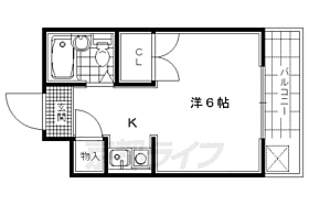 京都府京都市北区衣笠荒見町（賃貸マンション1K・2階・17.93㎡） その2