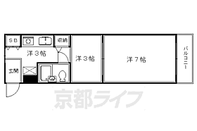 サンミッシエル吉田 201 ｜ 京都府京都市左京区吉田本町（賃貸マンション2K・1階・24.00㎡） その2