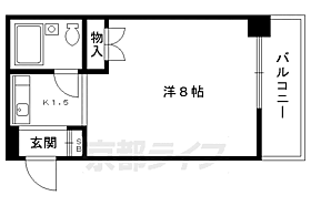 京都府京都市北区紫野泉堂町（賃貸マンション1K・4階・21.00㎡） その2