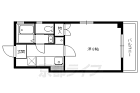 パークレジデンス　下鴨 4-D ｜ 京都府京都市左京区下鴨本町（賃貸マンション1K・4階・23.44㎡） その2