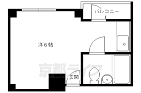 下鴨メゾン中井 201 ｜ 京都府京都市左京区下鴨松原町（賃貸マンション1R・2階・18.00㎡） その2