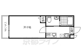 リベルテ・恵 205 ｜ 京都府京都市北区紫竹西栗栖町（賃貸マンション1K・2階・22.36㎡） その2