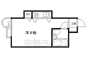 百花荘うえた A6 ｜ 京都府京都市左京区吉田本町（賃貸アパート1R・1階・18.00㎡） その2