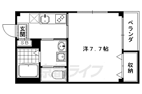 京都府京都市上京区北伊勢殿構町（賃貸マンション1K・4階・27.07㎡） その2