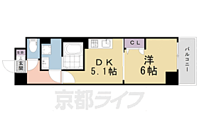 セオリー京都アビテＤ．Ｃ． 309 ｜ 京都府京都市左京区一乗寺大新開町（賃貸マンション1DK・3階・30.68㎡） その2