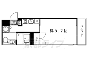 京都府京都市上京区北小路中之町（賃貸マンション1K・6階・26.22㎡） その2