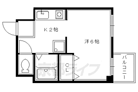 武與門ビル 404 ｜ 京都府京都市左京区松ケ崎六ノ坪町（賃貸マンション1K・4階・21.66㎡） その2