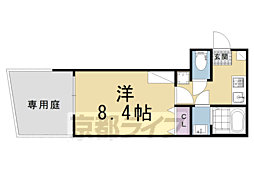 仮）左京区北白川西町計画 1階1Kの間取り
