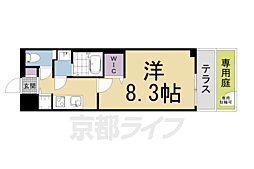ベラジオ雅び京都洛北ガーデン 1Kの間取図画像