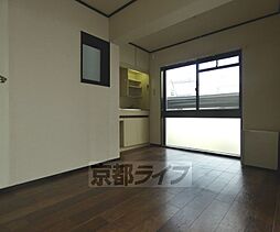 京都市営烏丸線 北大路駅 徒歩25分の賃貸マンション 2階1DKのリビング/ダイニング