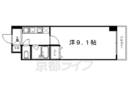 ドミトリィ御池 1Kの間取図画像