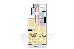 D-room喜 1LDKの間取図画像